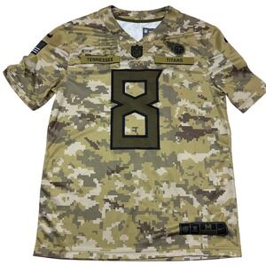 Nike Tennessee Titans Marcus Mariota 8 Salute to Service Camo Jersey Mens Medium